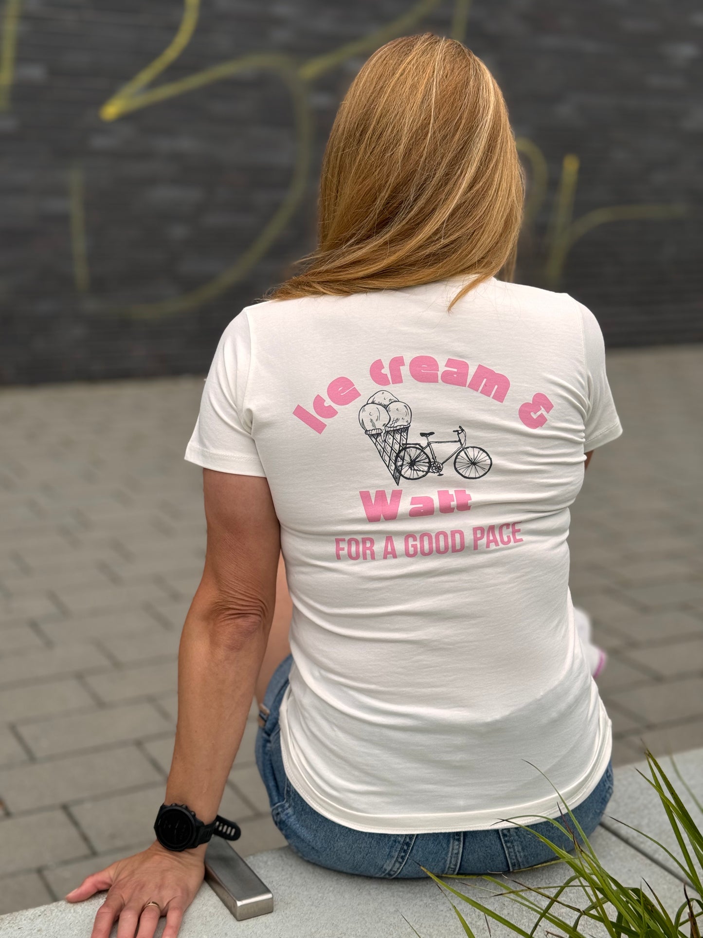 T-Shirt "Ice cream & Watt - for a good Pace"