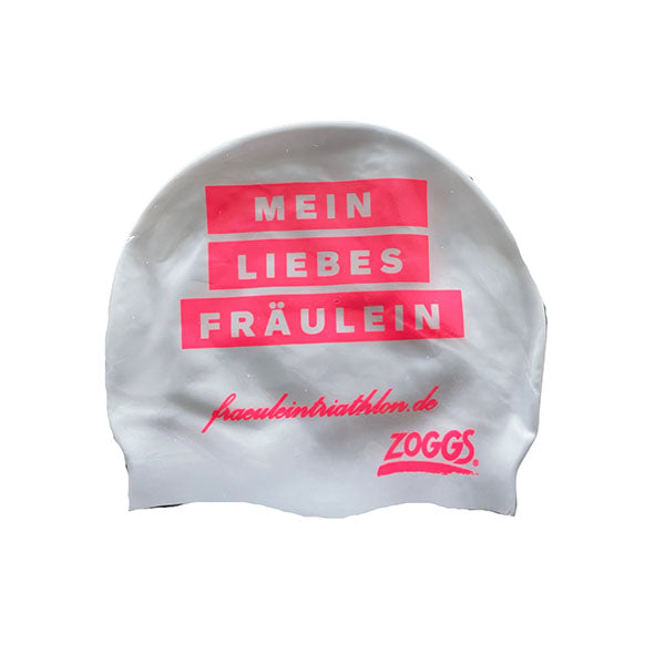 Fräulein Triathlon Badekappe Weiß
